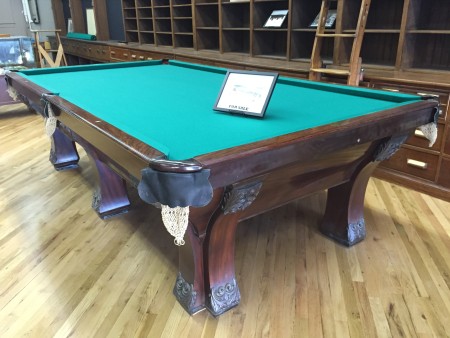 The Pfister: Antique Brunswick Pool Table For Sale