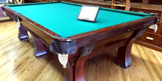The Pfister: Antique Brunswick Pool Table For Sale
