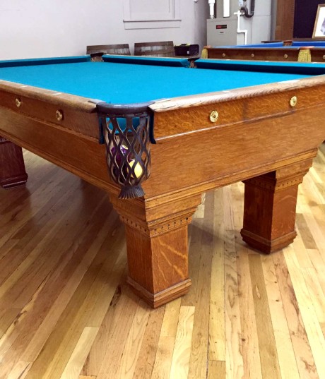 Antique Brunswick Pool Table For Sale #5