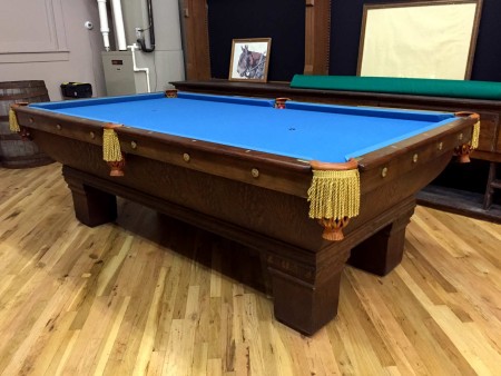 Antique Brunswick Pool Table For Sale